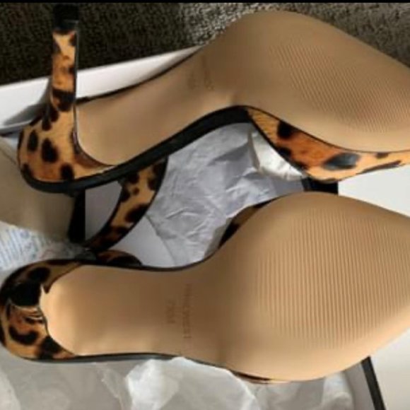 Nine West Leopard Pointy Toe Slingbacks - Picture 2 of 6